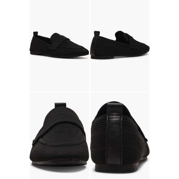 Steven By Steve Madden Shoes - NWOT Steven New York Talina Knit Loafer Shoes Womens Flats Black Fabric sz. 9.5